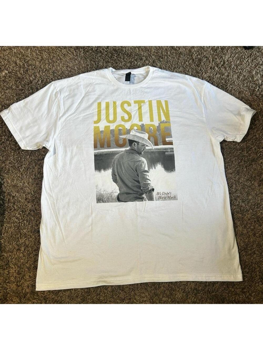 Justin Moore TShirt White Mens XXL